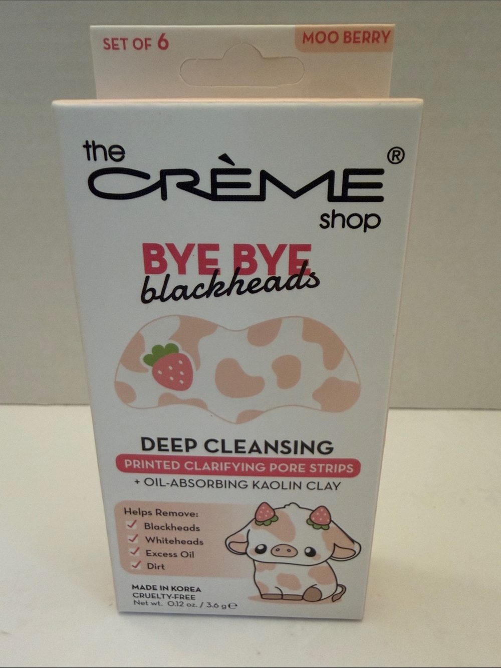 The Crème Shop Bye Bye Blackheads Deep Cleansing Pore Strips - Pink